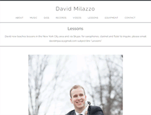 Tablet Screenshot of davidmilazzo.com